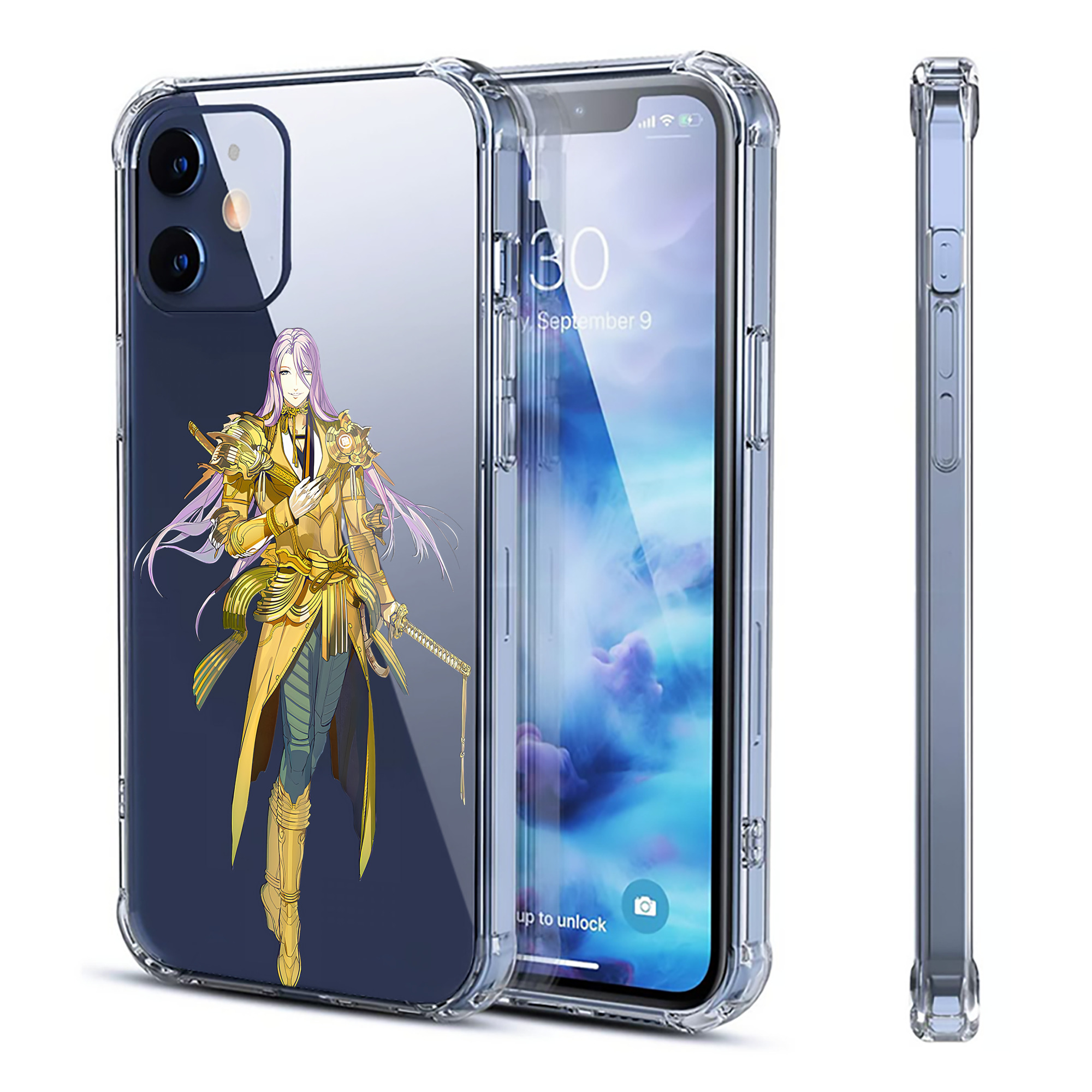 （画像用） 刀剣乱舞 Touken Ranbu 【iPhone 12シリーズ対応】透明スマホケース（クリアソフトケース）